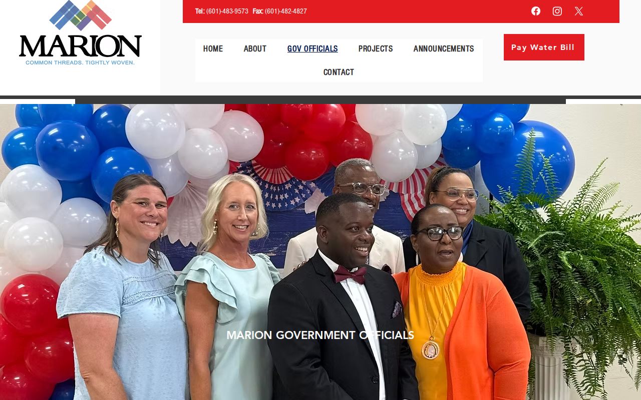Marion court records official contact page